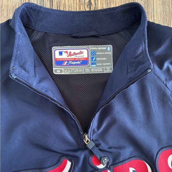 Minnesota Twins Majestic Cool Base 1/4 Zip Pullover Jacket Mens M Windbreaker - Picture 5 of 10